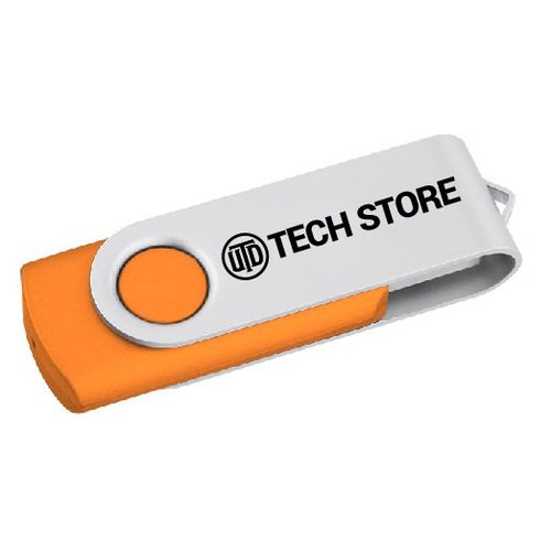 UTD Swing USB Drive - 8GB - Orange - minimum quantity 25