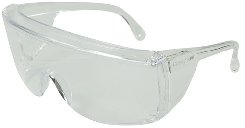 Veratti Tuff-Spec 1400 Series Clear Frame, Clear Lens, Uncoated (12 Unit Minimum)
