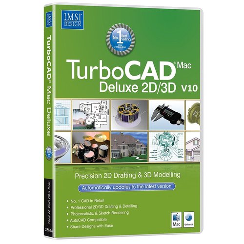 Turbocad Mac Deluxe 2d 3d V10 Electronic Software Delivery