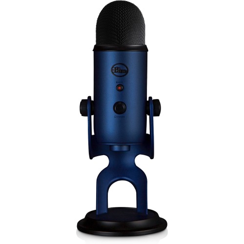 Blue Yeti USB Microphone - Midnight Blue - Ultimate USB microphone - 3 condenser capsules - 4 recording patterns - 20Hz - 20kHz