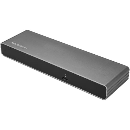 StarTech.com Thunderbolt 3 Dock - Dual 4K 60Hz Monitor TB3 Docking Station with DisplayPort, HDMI & 1080p VGA - 85W Power Delivery