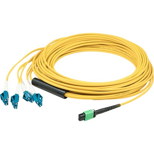 25M MPO TO 4XLC F/M OS1 DUPL