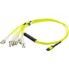 15M MPO TO 6XLC F/M OS1 YELLOW