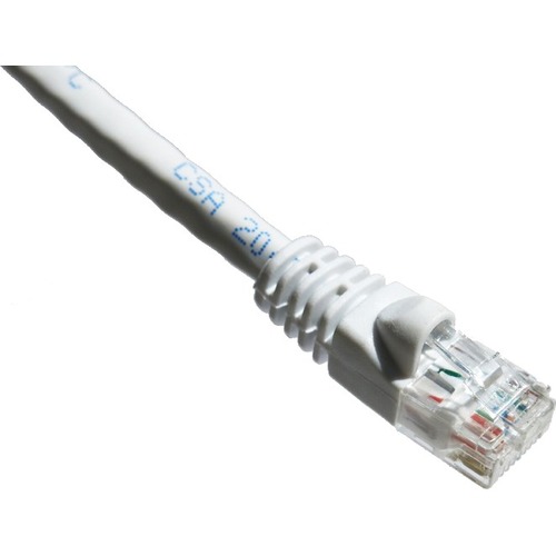 1FT CAT6A WHITE MOLDED BOOT