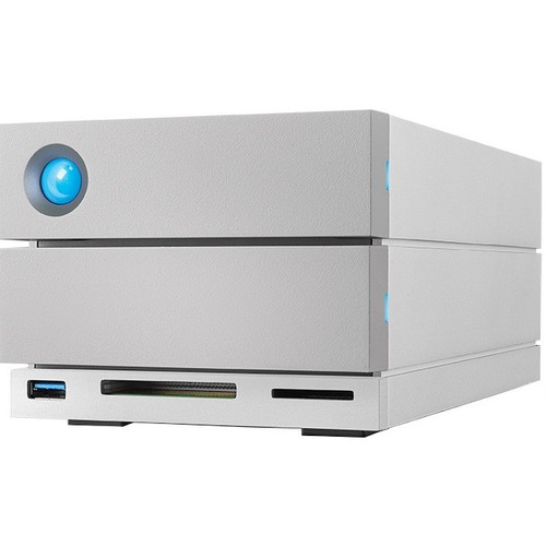 LaCie 2big Dock Thunderbolt 3 - 2 x HDD Supported - 2 x HDD Installed - 8 TB Installed HDD Capacity - Serial ATA/600 Controller - RAID Supported 0, 1, JBOD - 2 x Total Bays - 24 x 3.5" Bay - 2 USB Port(s) - 2 USB 3.0 Port(s) - Desktop