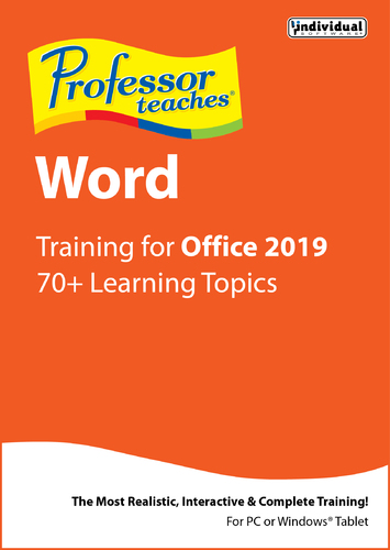 Professor Teaches Word for Office 2019 (Win - Download)