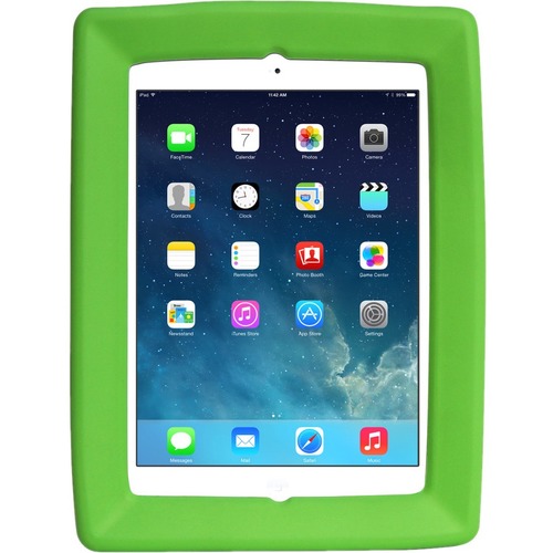 Big Grips Frame Carrying Case Apple iPad Air, iPad Air 2 Tablet - Green - Oil Resistant, Chemical Resistant, Stain Resistant, Mildew/Mold Resistant, Bacterial Resistant - Foam - Hand Grip