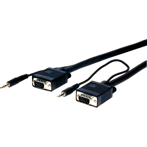 VGA W/AUDIO HD15 M/M CBLE 12FT