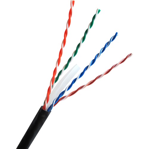 1000FT CAT6 BLACK SOLID UTP