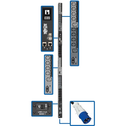 PDU 3PHASE SWITCHED 10KW 60A