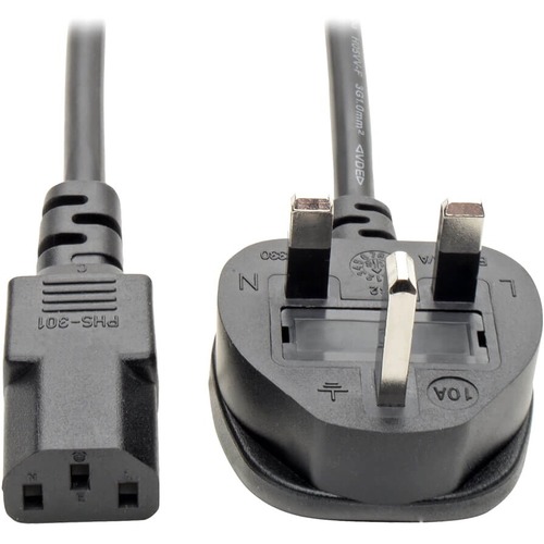 6FT UK POWER CORD 10A C13 TO