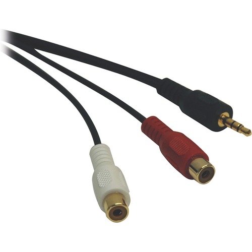6IN MINI STEREO TO 2-RCA AUDIO