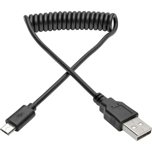 3FT USB2.0 COILED A TO MICRO-B