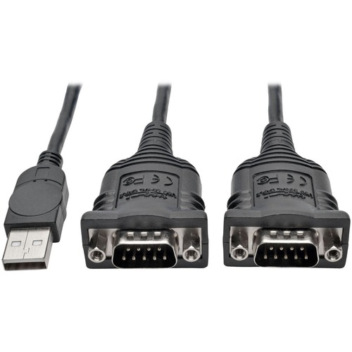 6FT 2-PORT USB TO DB9 ADAPTER