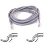18IN CAT5E GRY SNAGLESS UTP M/M
