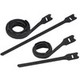 10PK 12INX0.50IN BLK HOOK&LOOP 