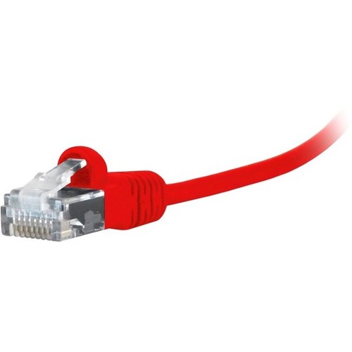 1FT MICROFLEX CAT6 RED SNAGLESS