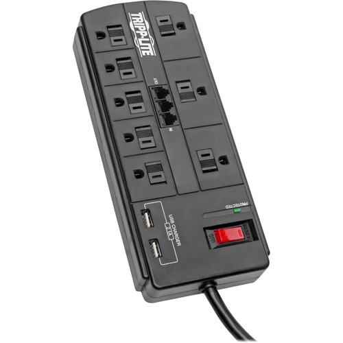 SURGE PROTECTOR 8-OUTLET 2 USB