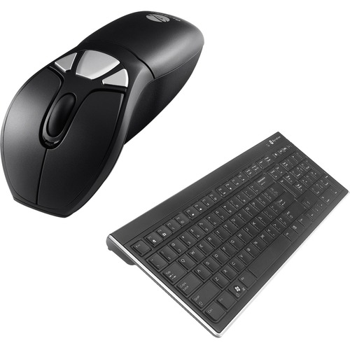 Gyration Air Mouse GO Plus With Full Size Keyboard - USB Wireless RF - 104 Key - USB Wireless RF - Laser - Symmetrical - Compatible with Desktop Computer (Windows, Mac OS) Pack - TAA Compliant