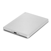 LaCie Mobile Drive 1 TB Hard Drive - 2.5" External - Moon Silver