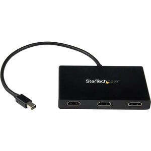 StarTech.com Mini DisplayPort to HDMI Multi Monitor Splitter - 3-Port MST Hub - mDP 1.2 to 3x HDMI MST Hub