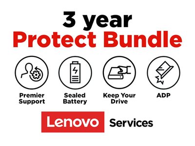 Lenovo On-Site + Accidental Damage Protection + Keep Your Drive + Sealed Battery + Premier Support - 3 Year Extended Service
