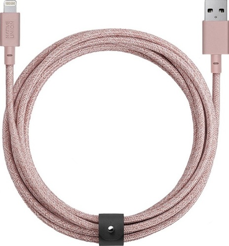 USB-A to Lightning Belt Cable XL - Rose