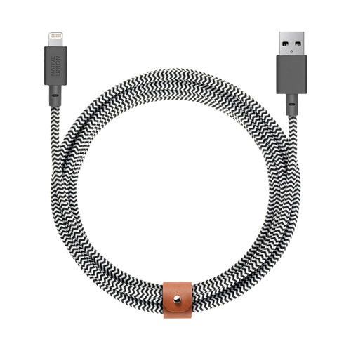 USB-A to Lightning Belt Cable XL - Zebra