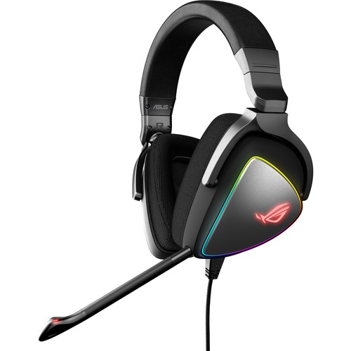 Asus ROG Delta Headset - Stereo - Wired - 32 Ohm - 20 Hz - 40 kHz - Over-the-head - Binaural - Circumaural - Uni-directional Microphone - Black