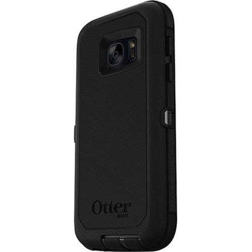 OtterBox Defender Carrying Case (Holster) Samsung Smartphone - Black - Impact Resistant, Dust Resistant Cover, Drop Resistant Cover, Impact Absorbing, Spill Resistant, Scratch Resistant, Dirt Resistant - Foam Interior - Belt Clip