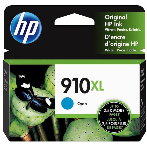 HP 910XL Ink Cartridge - Cyan - Inkjet - High Yield - 825 Pages - 1 Each