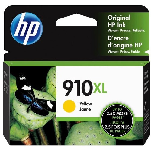 HP 910XL Ink Cartridge - Yellow - Inkjet - High Yield - 825 Pages - 1 Each
