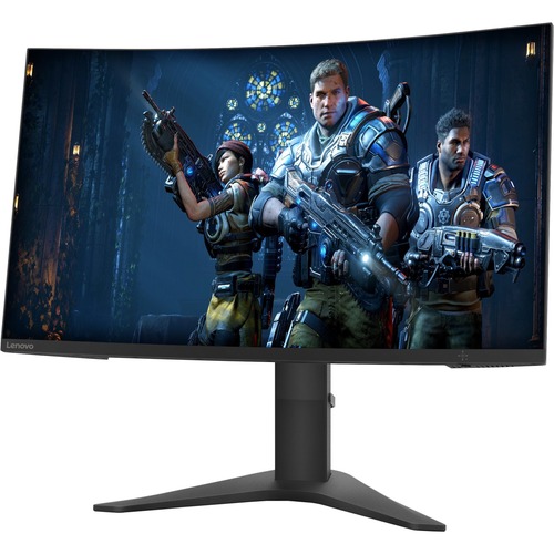 Lenovo G27c-10 27&quot; Full HD Curved Screen WLED Gaming LCD Monitor - 16:9 - Raven Black - Vertical Alignment (VA) - 1920 x 1080 - 16.7 Million Colors - FreeSync - 350 Nit Typical - 4 ms Extreme Mode - 120 Hz Refresh Rate - HDMI - DisplayPort