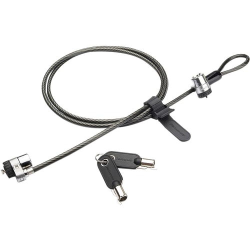 Lenovo 45K1620 Kensington Twin Head Cable Lock - Patented T-bar Lock - Steel - 6ft
