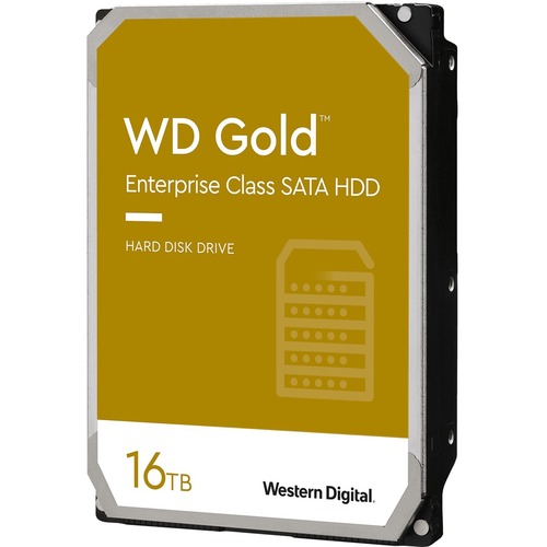 WD Gold WD161KRYZ 16 TB Hard Drive - 3.5&quot; Internal - SATA (SATA/600) - Server, Storage System Device Supported - 7200rpm - 5 Year Warranty