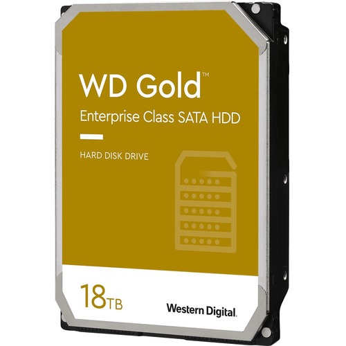 WD Gold WD181KRYZ 18 TB Hard Drive - 3.5&quot; Internal - SATA (SATA/600) - Server, Storage System Device Supported - 7200rpm - 5 Year Warranty