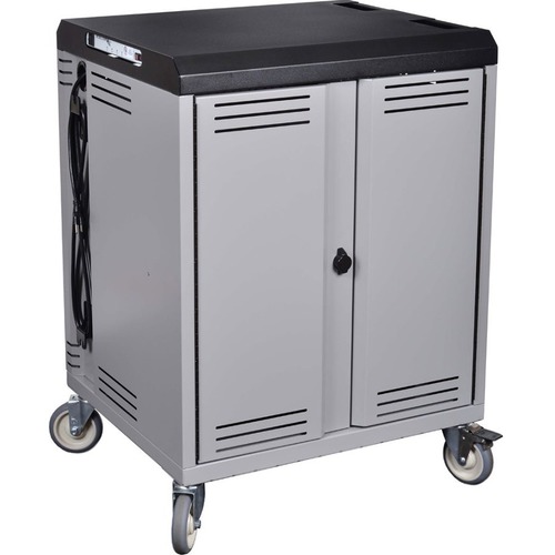 Spectrum Connect36 with PowerProdigy Timer and Rotated Outlets - 300 lb Capacity - 4 Casters - 5&quot; Caster Size - Metal, Steel, ABS Plastic - 29&quot; Width x 25&quot; Depth x 40.1&quot; Height - Steel Frame - For 36 Devices