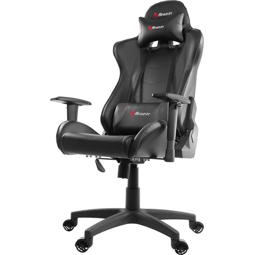 Arozzi Forte Gaming Chair - For Gaming - Metal, Pleather, Foam - Black