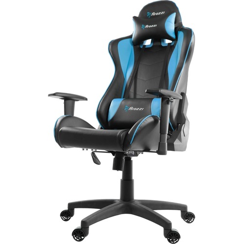 Arozzi Forte Gaming Chair - For Gaming - Metal, Pleather, Foam - Blue