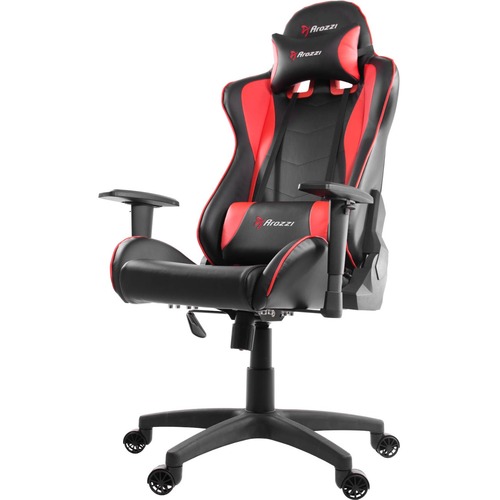 Arozzi Forte Gaming Chair - For Gaming - Metal, Pleather, Foam - Red
