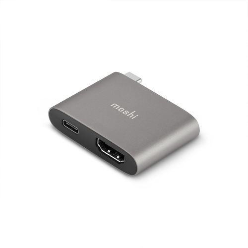 Moshi USB-C to HDMI Adapter with Charging / Titanium Gray