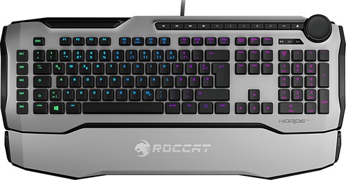 Roccat Compare Horde AIMO Membrane 2.0 RGB Gaming Keyboard White - Limited Quantity Available