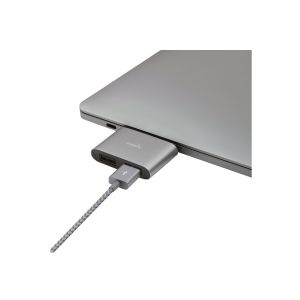 Moshi USB-C to Dual USB-A Adapter - Titanium Gray