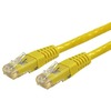 StarTech.com 15ft CAT6 Ethernet Cable - Yellow Molded Gigabit CAT 6 Wire - 100W PoE RJ45 UTP 650MHz - Category 6 Network Patch Cord UL/TIA