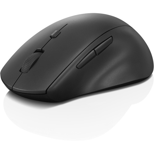 Lenovo 600 Wireless Media Mouse - Optical - Wireless - Radio Frequency - 2.40 GHz - Black - 1 Pack - USB Type A - 2400 dpi - Scroll Wheel - 7 Button(s) - Right-handed Only