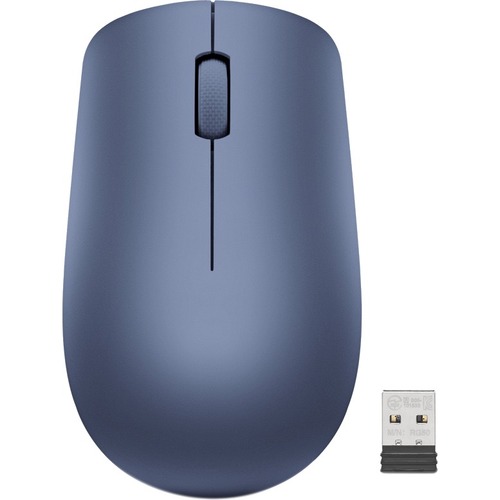 Lenovo 530 Wireless Mouse (Abyss Blue) - Optical - Wireless - Radio Frequency - 2.40 GHz - Abyss Blue - USB Type A - 1200 dpi - Scroll Wheel - 3 Button(s) - Symmetrical