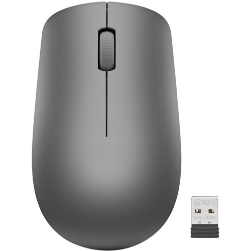 Lenovo 530 Wireless Mouse (Graphite) - Optical - Wireless - Radio Frequency - 2.40 GHz - Graphite - USB Type A - 1200 dpi - Scroll Wheel - 3 Button(s) - Symmetrical