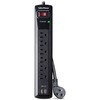 CyberPower CSP604U Professional 6-Outlets Surge with 1200J, 2-2.4A USB and 4FT Cord