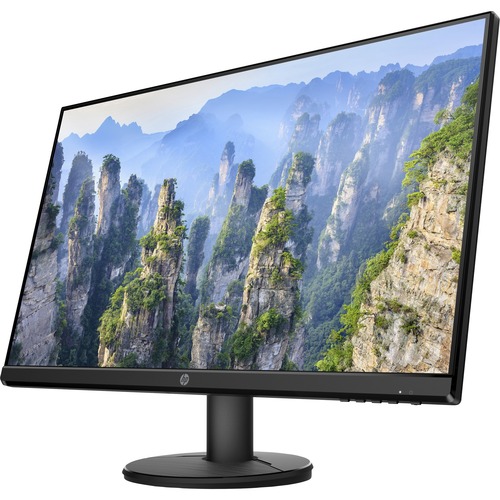 HP V24i 23.8" Full HD LED LCD Monitor - 16:9 - Black - 24&quot; Class - In-plane Switching (IPS) Technology - 1920 x 1080 - 250 Nit - 5 ms GTG - 60 Hz Refresh Rate - HDMI - VGA