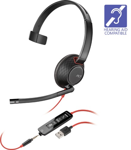 Plantronics Blackwire 5210 USB Type-A Mono On-Ear Headset
